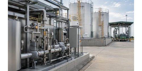 FAME biodiesel blending at a fuel storage facility